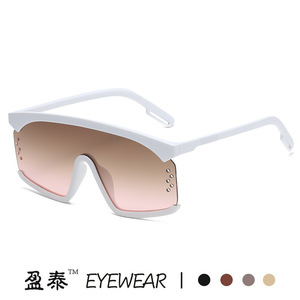 Yingtai Eyewear <b>Oversized</b> Frame <b>Sunglasses</b> PC UV400 Women's Fashion Sunshades - Product Image 4