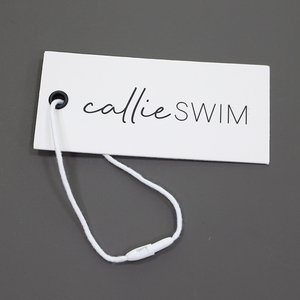 Custom Swing hang Tags Brand Name Luxury Metal Eyelet Clothing Tag Pin Embossed UV Print <strong>Cardboard</strong> Label Tag - Product Image 2