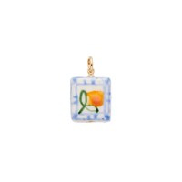 Nieuwe Bloemkleur Frisse Hartvormige Keramische Tulp Geschilderde Hanger DIY Charms voor Sieraden Accessoires