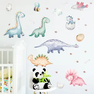 kids room decoration cartoon diy dinosaur wall sticker supplier