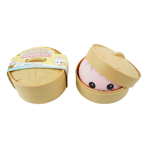 Factory Price Cute <b>Squishy</b> Bun Toy Slow Rising TPR Stress Relief Toy Kawaii Steamed Bun <b>Squishy</b> for Kids Gift - Product Image 5