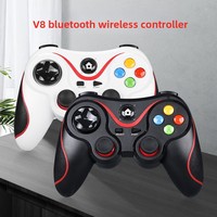 Manette de Jeu Bluetooth OEM V8 avec Fonction de Vibration Compatible Téléphones Mobiles Android iOS pour Jeux PS3 PC