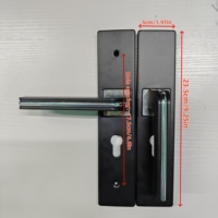 Poignée de porte de salle de bain universelle pour toilettes et sanitaire, facile à installer, quincaillerie de porte intérieure durable