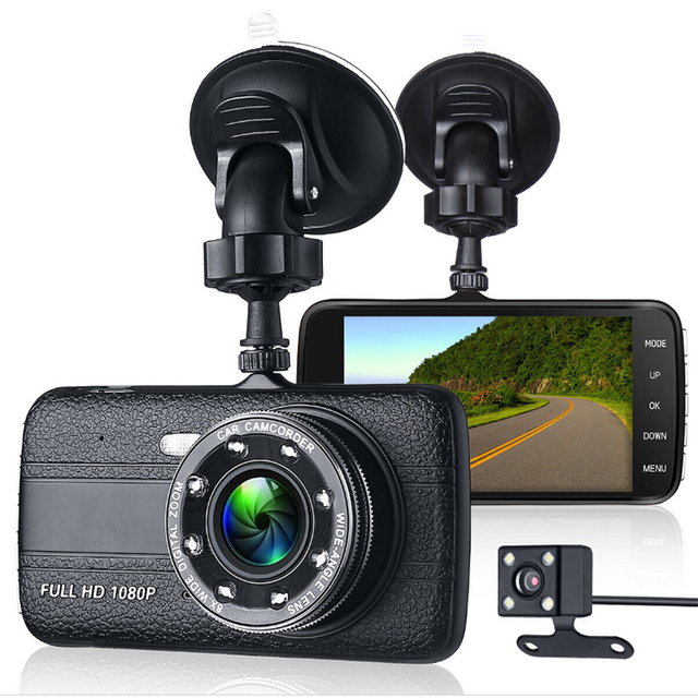 Hot Sale Dash Cam 1080P Full HD Fill Light Loop Recording Motion Detection 4" IPS Car DVR Dash Camera Car Black Box