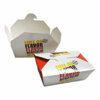 Boîte d'emballage alimentaire personnalisée pour poulet frit, frites, fruits secs – Vente en gros, jetable, pliable, en papier kraft, portable, pour fêtes et événements (format rugby)