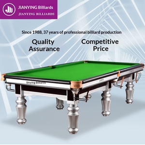 Mesa <span class=keywords><strong>de</strong></span> Billar Jianying Negra, Tamaño Estándar Americano, <span class=keywords><strong>8</strong></span> Bolas, Patas Plateadas, Modelo JY-208 - Product Image 5