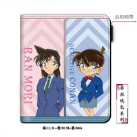 Dompet ritsleting PU kancing jepret keren kartun Anime dompet koin anak-anak tahan lama antihilang dompet kartu mode kustom grosir