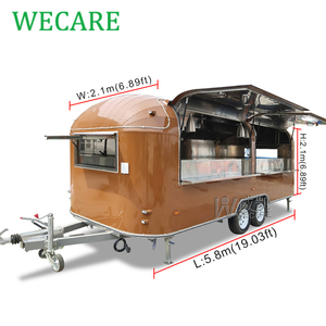 Remolque de Comida Rápida Profesional Wecare de 5.8m, <span class=keywords><strong>Restaurante</strong></span> Móvil Totalmente Equipado para Hamburguesas y Bocadillos - Product Image 2