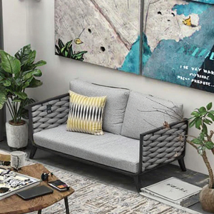 Di lusso italiano divano Nordic Coffee Shop Patio giardino balcone piscina divano Set <span class=keywords><strong>per</strong></span> terrazza all'aperto Hotel cortile soggiorno - Product Image 3