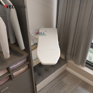 WELLMAX Armoire de buanderie avec <span class=keywords><strong>table</strong></span> <span class=keywords><strong>à</strong></span> <span class=keywords><strong>repasser</strong></span> suspendue Planche <span class=keywords><strong>à</strong></span> <span class=keywords><strong>repasser</strong></span> pliante coulissante <span class=keywords><strong>à</strong></span> cacher - Product Image 1