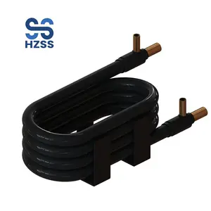 HZSS Customized High Efficiency Copper Coaxial Coil Heat Exchanger for Heat Pump Condenser