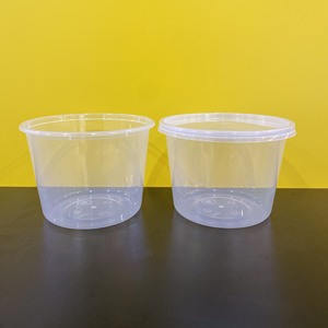 Boîte en plastique d'injection ronde 350ml 500ml 600ml 700ml 1000ml, Récipient alimentaire jetable Approvisionnement en gros - Product Image 4