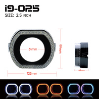 5D LED Angel Eyes pour voiture WRGB App Control décoratif acrylique Auto accessoire Angel Eye feux de jour 1.5/2.5/3.0 pouces