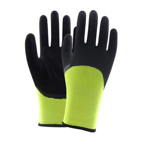 Guantes de trabajo de nitrilo para invierno, forro polar, impermeables, térmicos, cálidos, para exteriores, resistentes a roturas y nieve - Product Image 4