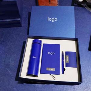 Exquisito Set de Regalo Corporativo Empresarial: Cuaderno de Tapa Dura de PU (100 Hojas), Termo, Bolígrafo, Tarjetero, Caja de Regalo para Eventos de Año Nuevo - Product Image 2