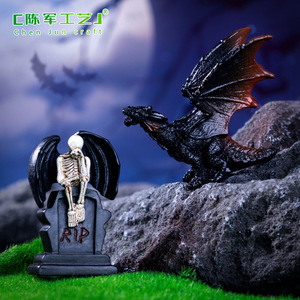 Nuevos accesorios decorativos DIY de muñecos de murciélagos de Halloween Weijs, pequeños adornos para micro-paisajes. - Product Image 3
