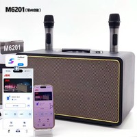 Système de sonorisation AI Voice Intelligence M6201 60W avec caisson de basses, enceinte karaoké avec 2 micros sans fil pour la maison, le karaoké et les fêtes