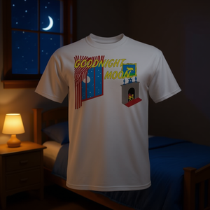 Camiseta Goodnight Moon para adultos, unisex, de algodón, con diseño gráfico - Product Image 3