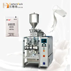 full automatic vertical sachet processing filling packaging fresh aseptic uht milk and yogurt coconut cream milk packing machine