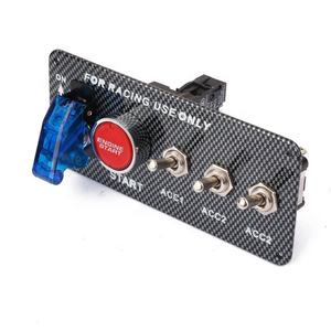 Accessoire de voiture 12V Toggle Ignition Starter Switch Panel Engine Car Start Button Set Universal for 12V Power Speediness Racing Car - Product Image 1