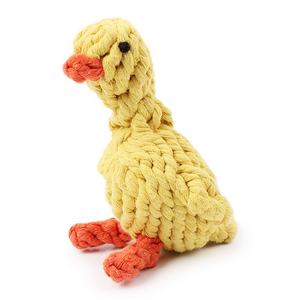 Alta Qualidade Algodã<span class=keywords><strong>o</strong></span> Corda Mastigar Mordida Resistente Dentes Limpeza Outros Pet <span class=keywords><strong>Dog</strong></span> Toy Duck - Product Image 2