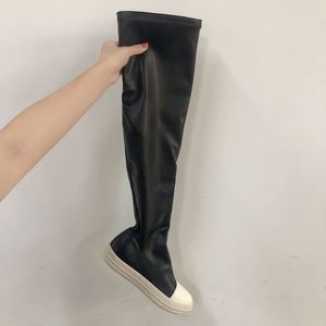 35-44 Best Selling Fall Winter New Fashion Soft Material Sock Fashion Knee High Leather <b>Boots</b> for Ladies - Product Image 6