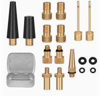 23131 SV/AV/DV Pompe à air à aiguille pour ballon, valve de gonflage, adaptateur de pompe à pneu de vélo