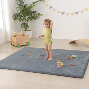 Tùy Chỉnh Dễ Dàng Chăm Sóc Không Trượt Bé Toddler Chơi Mat San Hô Nhung Dày Bộ Nhớ Bọt Thảm Mat Mềm Mật Độ Cao Bọt Trẻ Em Sàn Mat - Product Image 5