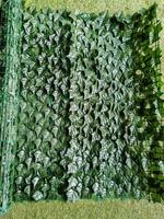 Rouleau de feuilles de vigne artificielles protégées contre les UV, feuilles de vigne artificielles, écran de clôture pour la confidentialité, clôture en fausse haie pour la décoration murale de jardin extérieur