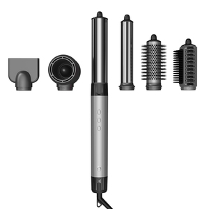 6-Trong-1 Ionic Hợp Kim Nhôm Pháp Tóc Styler Hộp Quà Tặng Với 1300W 220V Không Khí Nóng Bàn Chải & Tự Động Curling Sắt Cho Đa-Tạo Kiểu Tóc - Product Image 3