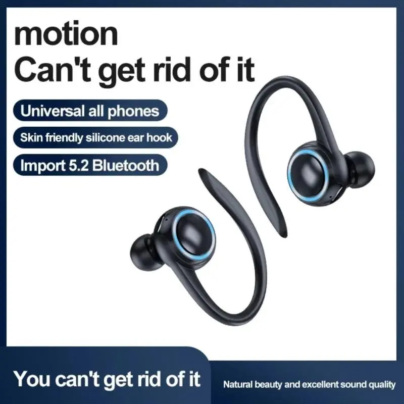 Wireless Bluetooth 5.2 Earphone Earbuds HiFi Stereo Sound IPX7 Waterproof Deep Bass in-Ear Headphone Touch Control ANC Noise Cancellation Sport Workout Running Gaming Headset for iPhone Android White