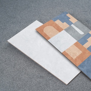 Piastrelle in porcellana rustiche stagionate 600x1200mm con motivo geometrico superficie testurizzata per pavimento e parete in bagno - Product Image 3