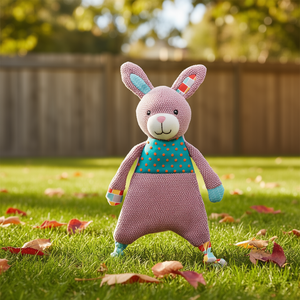 Juguete de Conejo de Peluche Tejido de 28 cm con Sonido para Perros - Product Image 3