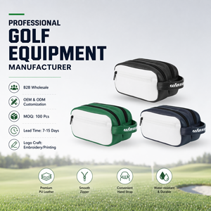 Vente en gros directe d'usine <span class=keywords><strong>de</strong></span> sacs d'accessoires <span class=keywords><strong>de</strong></span> golf, sacs <span class=keywords><strong>de</strong></span> rangement pour accessoires <span class=keywords><strong>de</strong></span> golf en cuir imperméable <span class=keywords><strong>de</strong></span> haute qualité, sacs <span class=keywords><strong>de</strong></span> golf personnalisés - Product Image 1