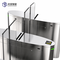 Porte battante d'entrée de sécurité professionnelle, portail automatique rapide haut de gamme, système de tourniquet piéton intelligent