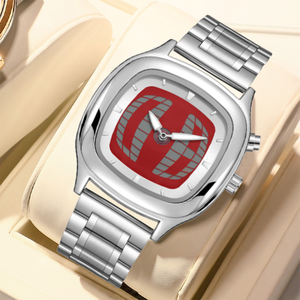 Reloj PIN TIME PT3441, Nuevo con Pantalla Digital, Estilo Retro Cuadrado, Tecnología Futurista, Versátil, Exquisito, de Acero Inoxidable para Hombre - Product Image 1
