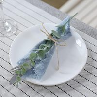 Buket Bunga Eucalyptus Plastik Buatan Tangan Modern untuk Dekorasi Pernikahan dan Rumah Model 9090 Grosir Hari Valentine