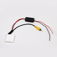 Câble de conversion de prise vidéo pour caméra arrière de stationnement autoradio 24P pour Nissan avec adaptateur de fil inverse de stationnement panoramique 360