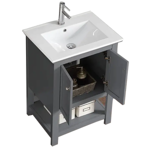 Lavabo personnalisé série de handicaps hospitaliers dans les salles de bains en céramique propre populaire lavabo sur pied - Product Image 6