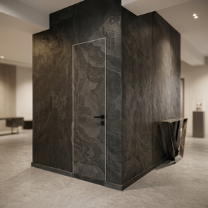 Panneau de revêtement mural en ardoise minimaliste, surface polie, dalle épaisse, durable, application intérieure, léger, imperméable - Product Image 1