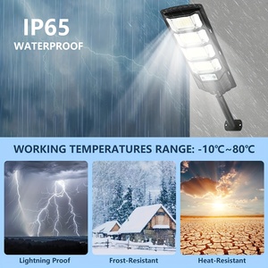 Lámpara <span class=keywords><strong>Solar</strong></span> LED para Exteriores de 400W, Impermeable IP65, con Sensor de Movimiento, Control Remoto, para Montaje en Pared, Jardín, Carretera - Product Image 3