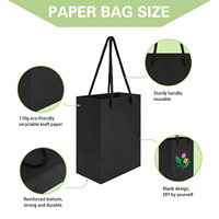 En stock petit sac en papier pour bijoux sacs d'emballage kraft sac en papier cadeau pour bijoux
