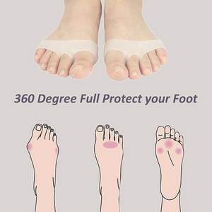 Almohadilla para el Alivio del Dolor del Antepié de 5 Orificios, Almohadilla Metatarsal Suave y Transpirable, Alivia Eficazmente el Dolor de Pies, Corrector y Separador de Dedos - Product Image 4