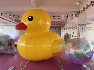 आउटडोर इंफ्लेटेबल बतख, जलरोधी एयरटाइट पीले बतख, 400d ऑक्सफोर्ड कपड़े सामग्री के साथ, खेल गतिविधियों के लिए उपयुक्त - Product Image 2