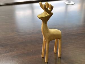 Statues de cerfs sculptées en <span class=keywords><strong>bois</strong></span> personnalisées, lecteur de pensées, figurine de renne en <span class=keywords><strong>bois</strong></span> moderne, décoration de vacances d'hiver - Product Image 5