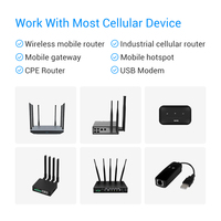 Antena Omnidireccional de Doble Interfaz Lista para 5G, 698-4200MHz, 12dBi, Banda Ancha, para Conector con Clasificación IP67, 20W para Router/Gateway CPE 5G