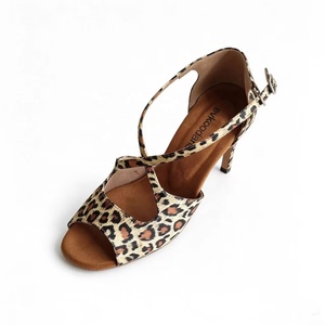 Evkoodance - <span class=keywords><strong>Zapatos</strong></span> <span class=keywords><strong>de</strong></span> <span class=keywords><strong>Baile</strong></span> <span class=keywords><strong>de</strong></span> Salón, Tango y Salsa para Mujer, Diseño <span class=keywords><strong>de</strong></span> Leopardo, Tacón Alto <span class=keywords><strong>de</strong></span> 9.0 cm, Cómodos y Personalizados, Novedad - Product Image 4