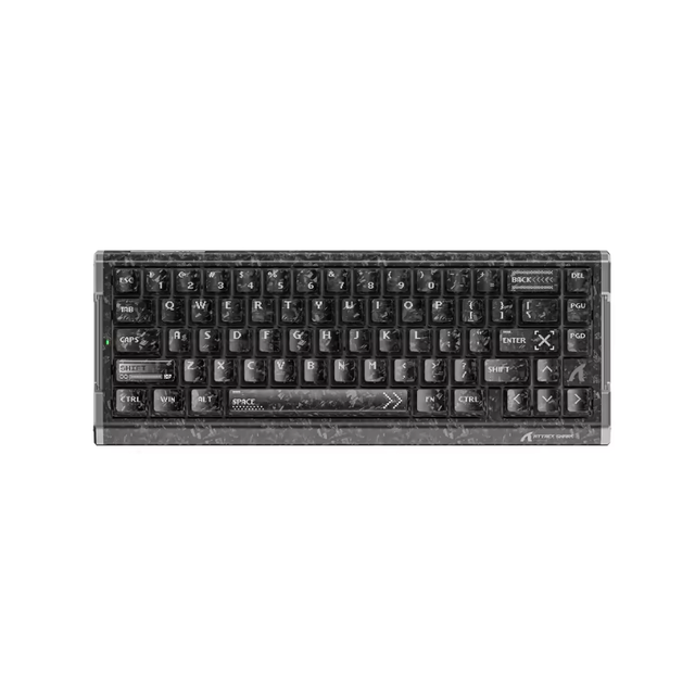 Attack Shark R68HE Wired RGB Mechanical Keyboard, Hall Effect Magnetic Switch, Carbon Fiber Casing, 8000Hz Ultra-Low Latency
