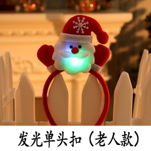 Christmas <b>LED</b> Headbands Party Favors Decoration Supplies Xmas Gifts Photo Booth <b>Tree</b> Snowman Reindeer Antlers Santa <b>Light</b> Hat - Product Image 3