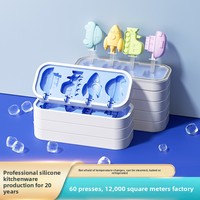 Moule à glaces et sucettes en silicone de qualité alimentaire en forme de voiture avec couvercle, récipient DIY pour bâtonnets de gelato et friandises glacées YH1155
